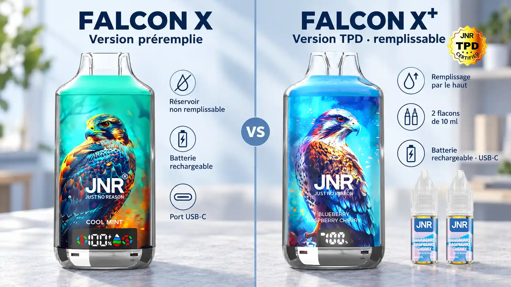 Comparatif des formats JNR remplissables et préremplis