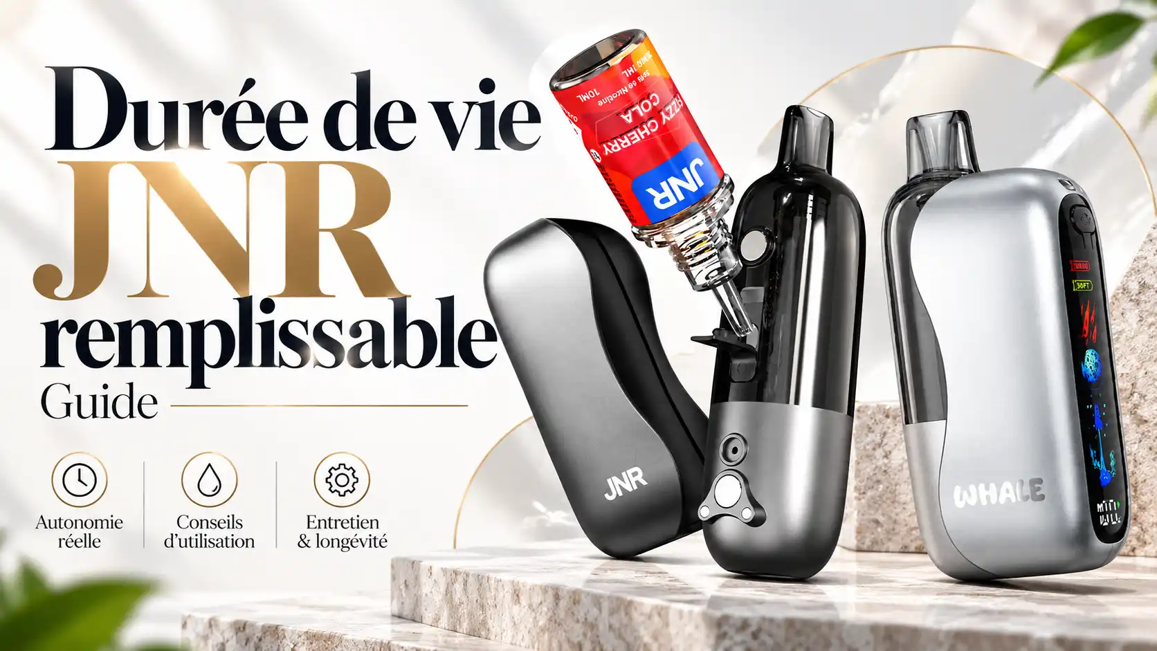 Dur&eacute;e de vie d&rsquo;une JNR remplissable et de ses composants